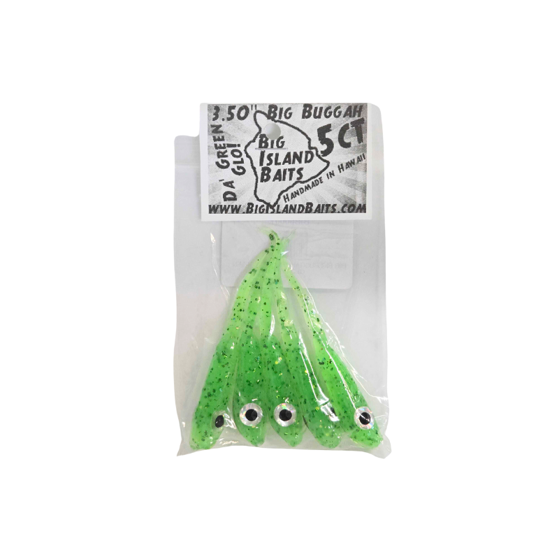 BIG ISLAND BAITS BUGGAH DA GREEN GLO LURE