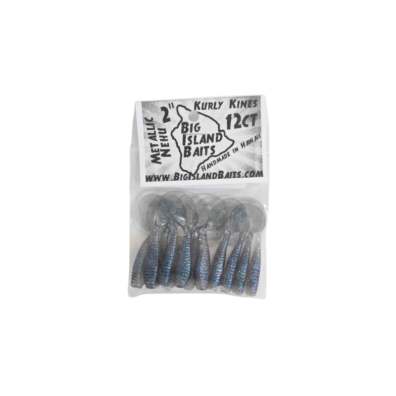 BIG ISLAND BAITS KURLY KINES METALLIC NEHU LURE