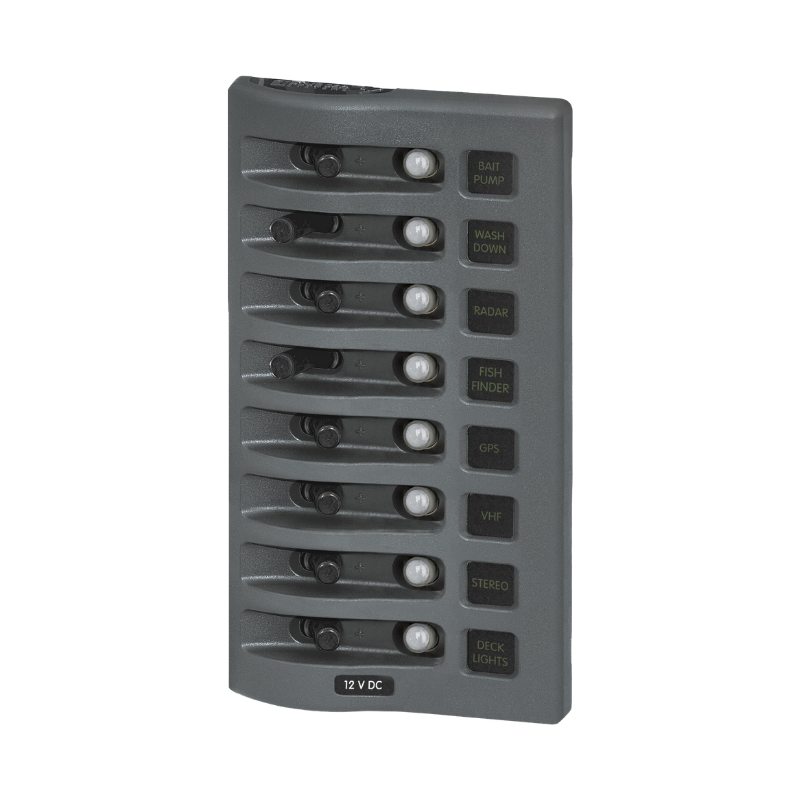 BSS WEATHERDECK 12V DC WATERPROOF CIRCUIT BREAKER PANEL