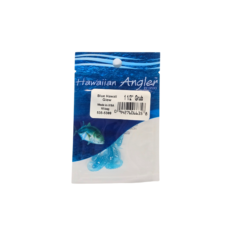 HAWAIIAN ANGLER GRUB - BLUE HAWAII GLOW