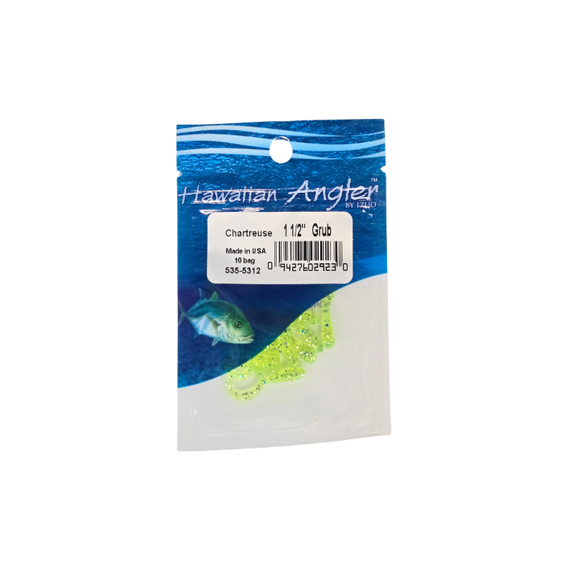 HAWAIIAN ANGLER GRUB - CHARTREUSE