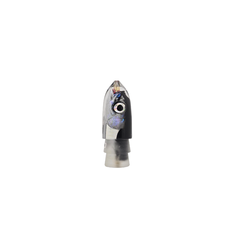 KAHEA BULLET LURE HEAD - BLACK BACK