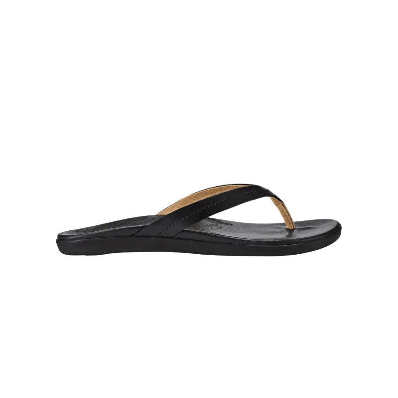 OLUKAI WOMEN'S HONU SANDAL - BLACK