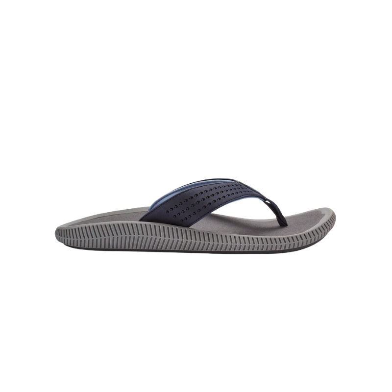 OLUKAI MEN'S ULELE SANDAL - BLUE DEPTH/CHARCOAL