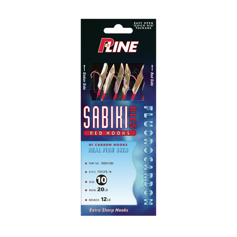 P-LINE FLUOROCARBON RED HOOK SABIKI