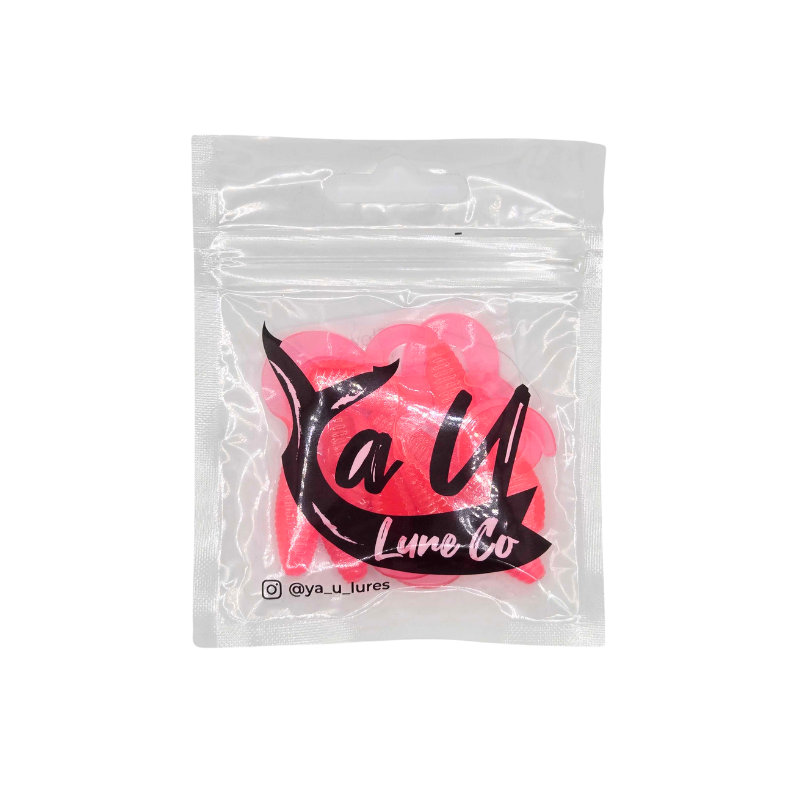 YAU LURES GRUB - PINK GLOW