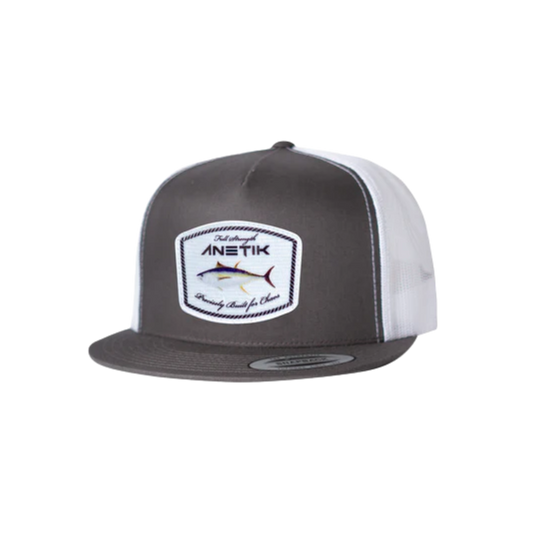 ANETIK BLUEWATER CLASSIC TRUCKER HAT - CHARCOAL / WHITE