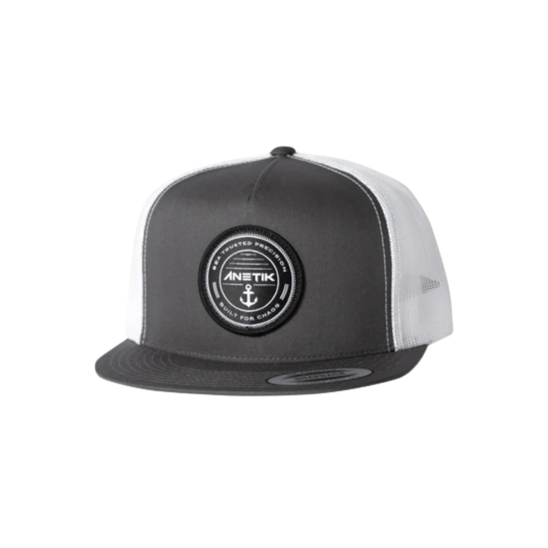 ANETIK DOCKSIDE CLASSIC TRUCKER HAT - CHARCOAL / WHITE