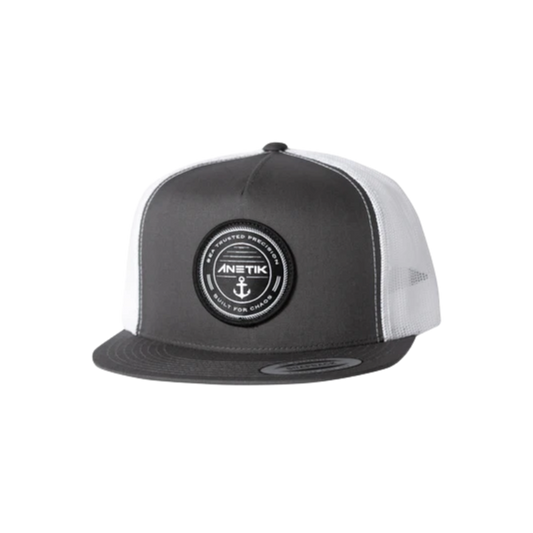ANETIK DOCKSIDE CLASSIC TRUCKER HAT - CHARCOAL / WHITE