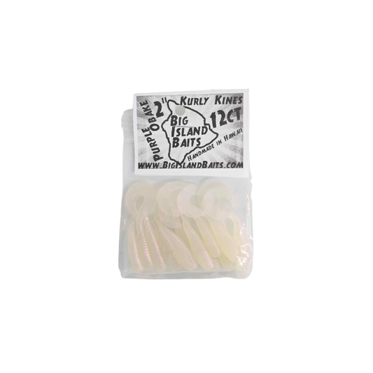 BIG ISLAND BAITS KURLY KINES PURPLE OBAKE LURE