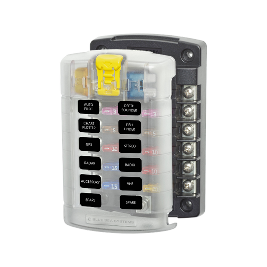 BSS ST BLADE FUSE BLOCK - 12 CIRCUITS WITH COVER