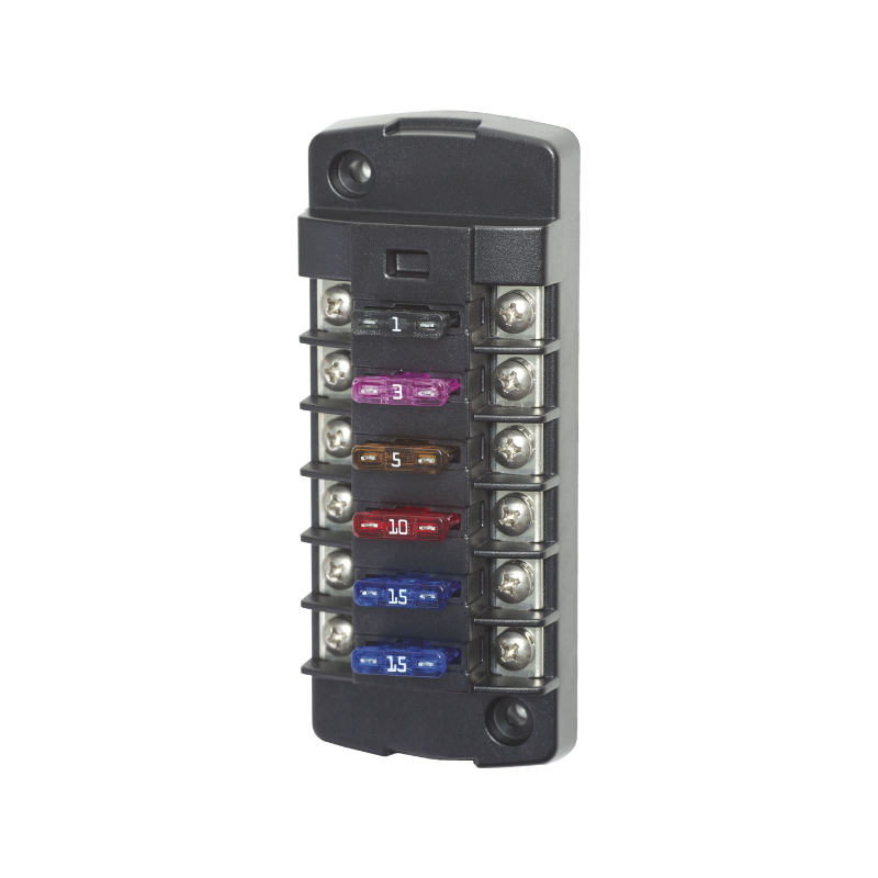 BSS ST BLADE FUSE BLOCK - 6 INDEPENDENT CIRCUITS