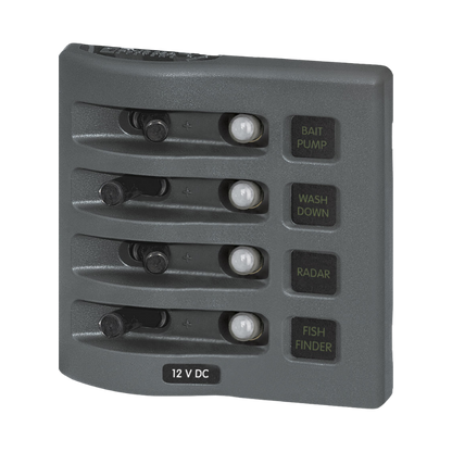 BSS WEATHERDECK 12V DC WATERPROOF CIRCUIT BREAKER PANEL