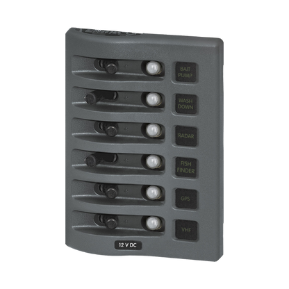 BSS WEATHERDECK 12V DC WATERPROOF CIRCUIT BREAKER PANEL