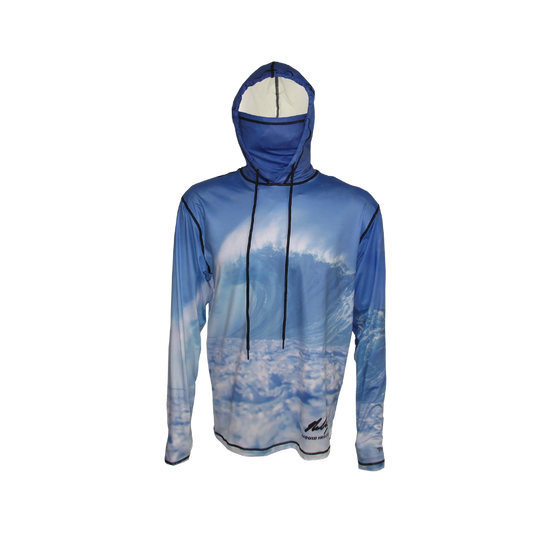 COGNITO BLUE WAVE LIGHTWEIGHT OCEAN GRAPHIC HOODIE