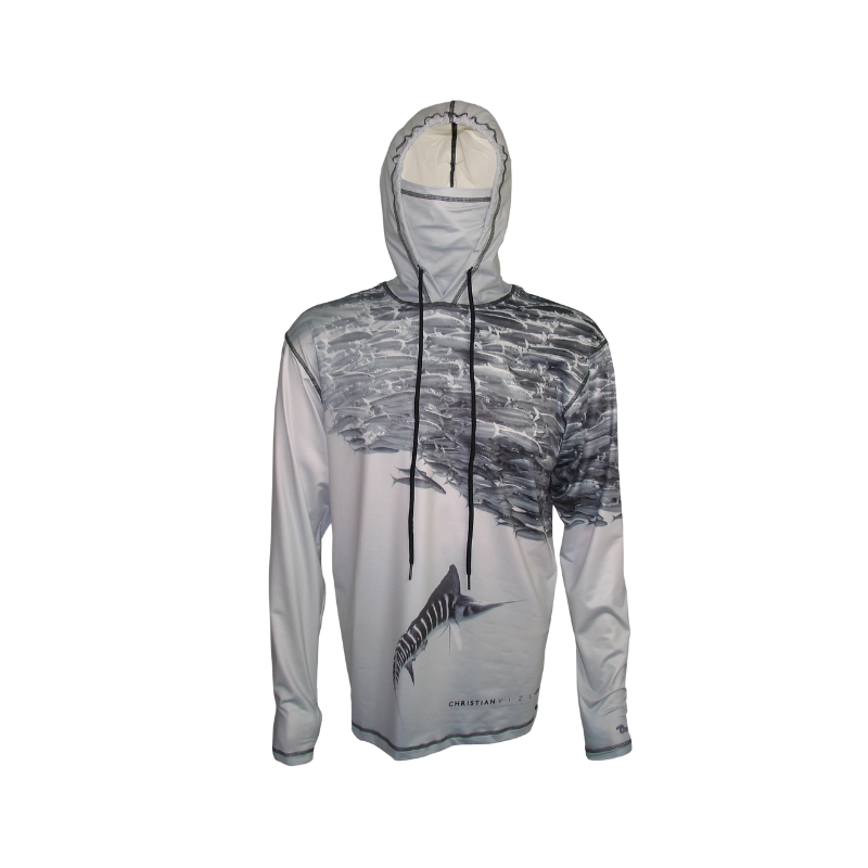 COGNITO STRIPED MARLIN LIGHTWEIGHT OCEAN GRAPHIC HOODIE