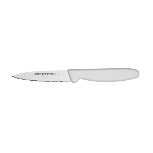 DEXTER RUSSELL BASICS 3-1/8" SCALLOPED TAPERED PARING KNIFE