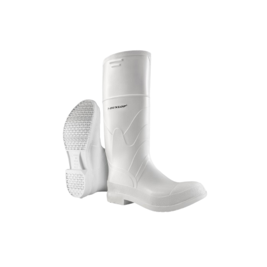DUNLOP BOOT WHITE PVC