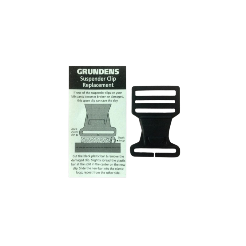 GRUNDENS REPLACEMENT BIB SUSPENDER CLIP
