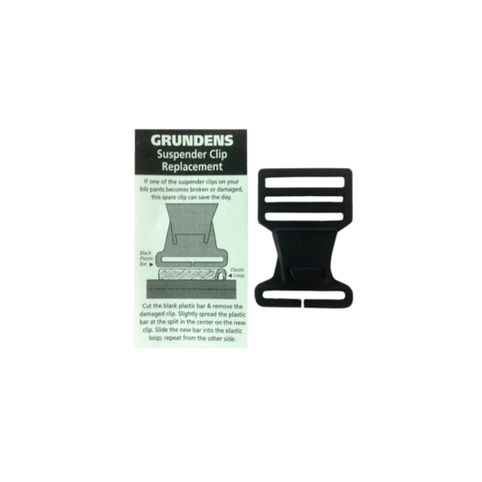 GRUNDENS REPLACEMENT BIB SUSPENDER CLIP