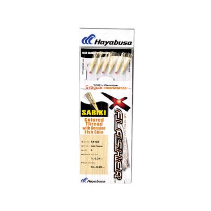 HAYABUSA SEAGUAR SABIKI - GOLD FLASHER & FISH SKIN