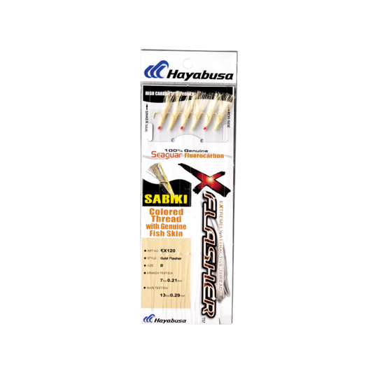 HAYABUSA SEAGUAR SABIKI - GOLD FLASHER & FISH SKIN