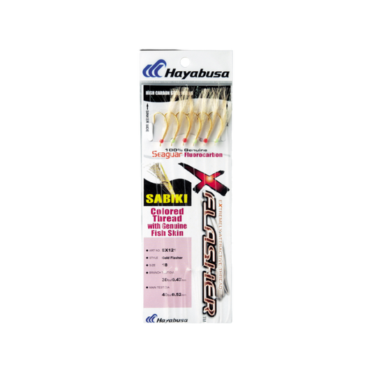 HAYABUSA SEAGUAR SABIKI - GOLD FLASHER & FISH SKIN
