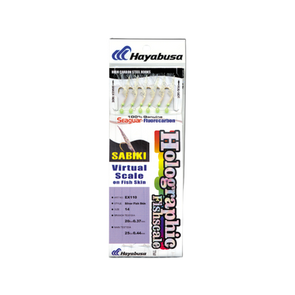 HAYABUSA SEAGUAR SABIKI - SILVER FLASHER FISH SKIN HOLOGRAM FINISH