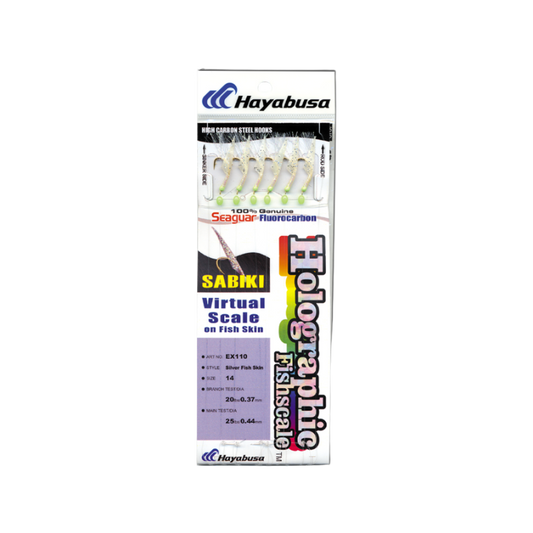 HAYABUSA SEAGUAR SABIKI - SILVER FLASHER FISH SKIN HOLOGRAM FINISH