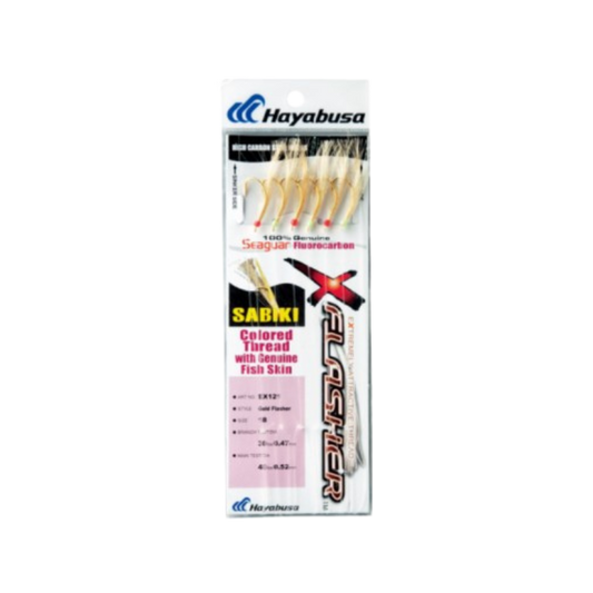 HAYABUSA SEAGUAR SABIKI - GOLD FLASHER & FISH SKIN