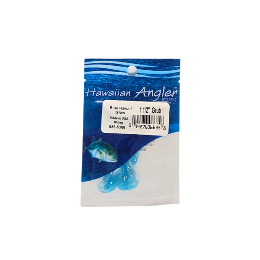 HAWAIIAN ANGLER GRUB - BLUE HAWAII GLOW