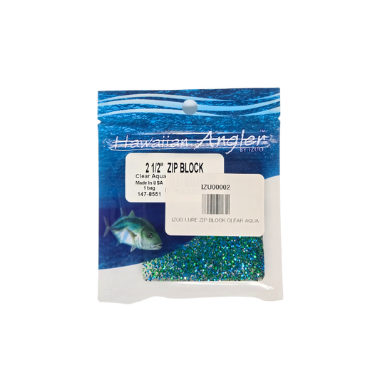 HAWAIIAN ANGLER ZIP - CLEAR AQUA