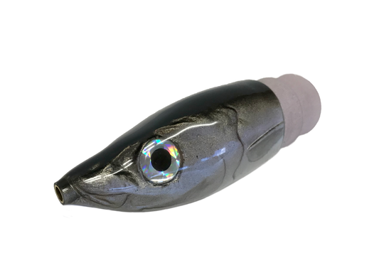 KAHEA ANGRY OPELU LURE HEAD - BLACK SILVER