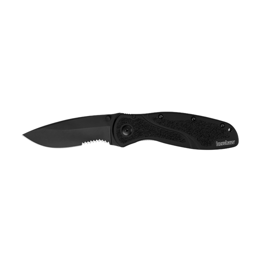 KERSHAW BLUR BLACK SERRATED KNIFE