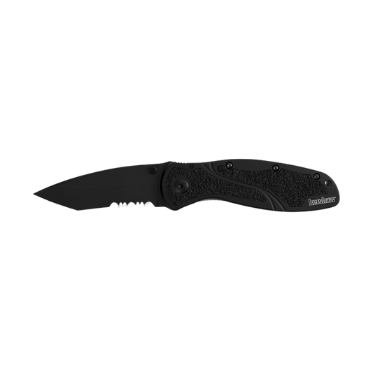KERSHAW BLUR TANTO BLACK SERRATED KNIFE