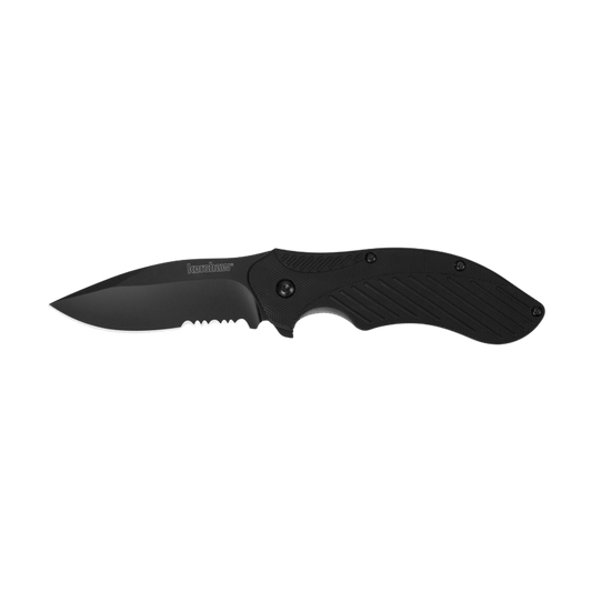 KERSHAW CLASH BLACK SERRATED KNIFE