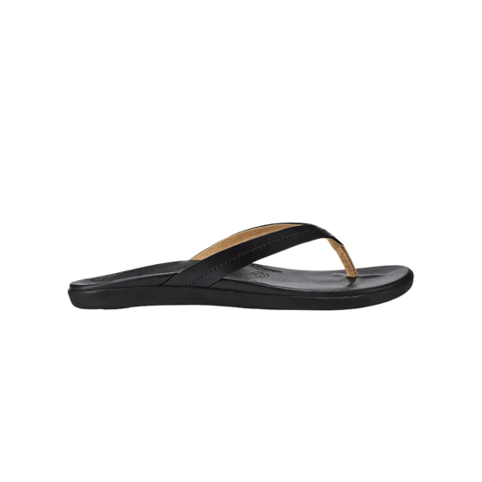 OLUKAI WOMEN'S HONU SANDAL - BLACK