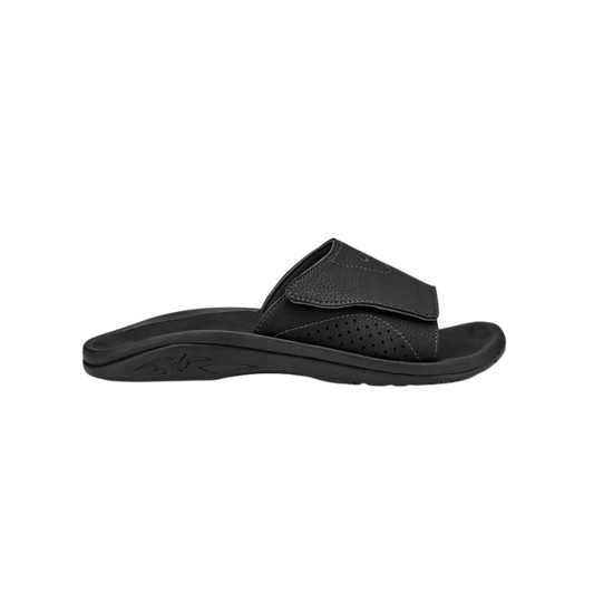 OLUKAI MEN'S NALU SLIDE SANDAL - BLACK