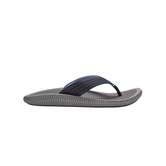 OLUKAI MEN'S ULELE SANDAL - BLUE DEPTH/CHARCOAL