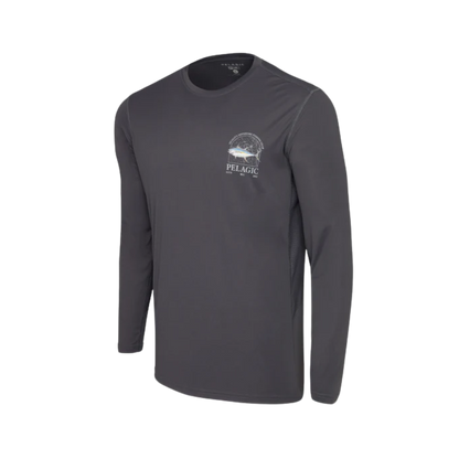 PELAGIC VAPORTEK MAPPED YFT SHIRT - GRAPHITE