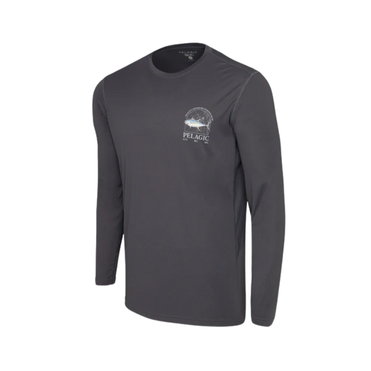 PELAGIC VAPORTEK MAPPED YFT SHIRT - GRAPHITE