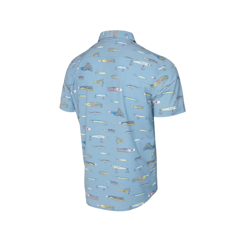 PELAGIC TOPSHOT LURED BUTTON UP SHIRT - WINWARD BLUE