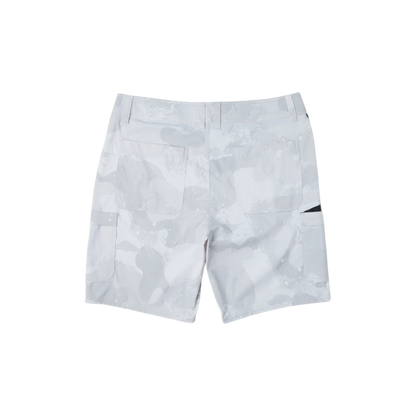 PELAGIC MADEIRA CARGO HYBRID SHORTS - LIGHT GREY BRUSH CAMO