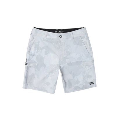 PELAGIC MADEIRA CARGO HYBRID SHORTS - LIGHT GREY BRUSH CAMO