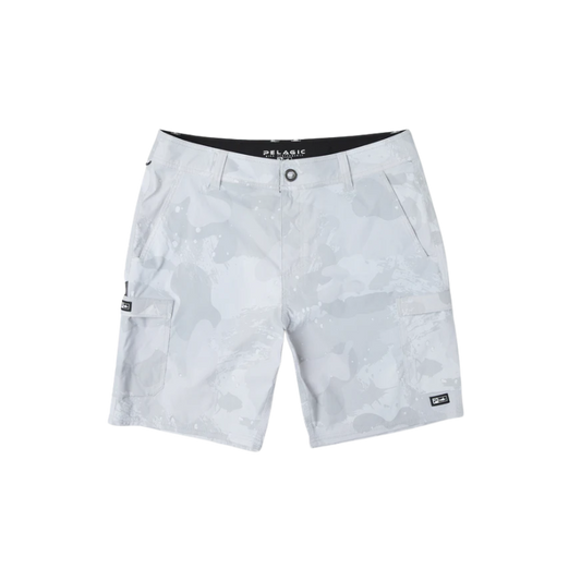 PELAGIC MADEIRA CARGO HYBRID SHORTS - LIGHT GREY BRUSH CAMO