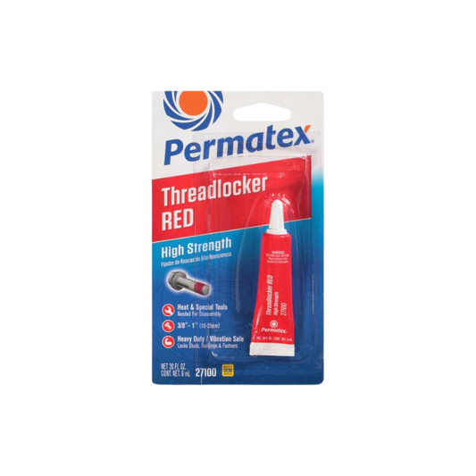 PERMATEX HIGH STRENGTH THREADLOCKER RED