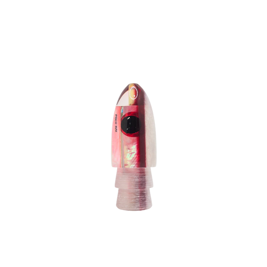POLU KAI POLU ROCKET MAN SHELL LURE HEAD - WHITE PINK