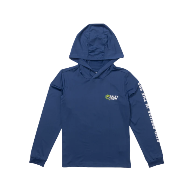 SALTY CREW MAHI CLUB BOYS SUNSHIRT - TRUE NAVY