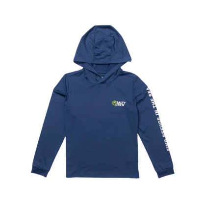 SALTY CREW MAHI CLUB BOYS SUNSHIRT - TRUE NAVY