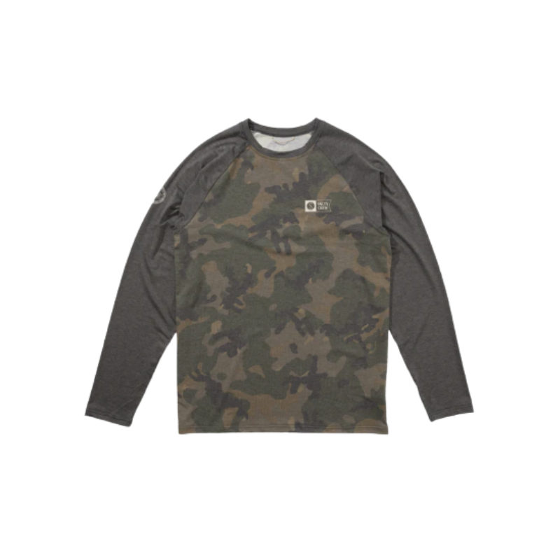 SALTY CREW MARINER LITE UV CREW - CAMO